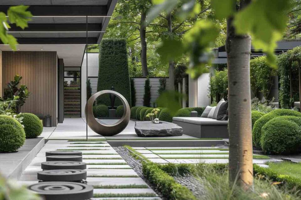 Modern landscape design